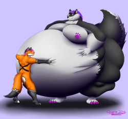 More Belly Than One Can HoldArtist:  Oregene on FACommission for ChromeShine350 on FA