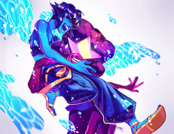 purpleorange:  finally a piece of SU fanart in a million years XD I always thought they’d make a nice partner? 