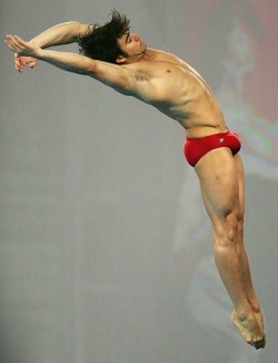 allsportsmen:  davidmuhn:  Olympic Male Diver showing good bulge in his Speedo  Olympic Diver with a big bulge