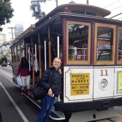 Romahni on the Trolley! #sanfrancisco (at Bay &amp; Taylor Cable Car Turnaround)
