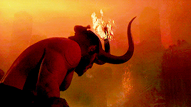 asilversnake:      You killed my father, your ass is mine!    Hellboy (2004), dir. Guillermo del Toro.  