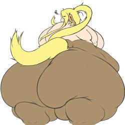 bluebot777: bluecatbutt:  Lined and flatted up that Centorea butt. :&gt; I also had shading onnit but i still dunno how shading works. I’ll try again some other time. uvu~  dat horse butt &lt;3 