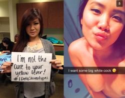 sizequeenconfessions:  gookdom:  Gooks may say they’re not addicted to white cock, but we all know the truth.  Slopes can’t get enough of it!   If an Asian girl tells you she doesn’t date white or black men, she’s either lying or has yet to experience