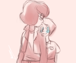 firefate:  Pearlnet in Steven dream’s AU!  I know I’m late for this but there isn’t a new episode yet so… :D  P.S: They’re on a date 