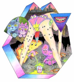 Mindtai: &ldquo;Otto Splotch is a sicko cartoonist based out of New Orleans, Louisiana. He creates demented and warped out characters who are usually either fucking, farting, or getting piss retard drunk. His drawing take you on a psychedelic acid-trip,