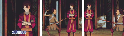 mazarinedrake:  oui-ladybug:  Aggressive/Dramatic Zuko that make me giggle.  Zuko is basically the most perfectly accurate teenager ever to appeal on TV. 