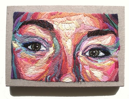 jsarloutte:  On my own, Autoportrait, embroidery, 2014. 