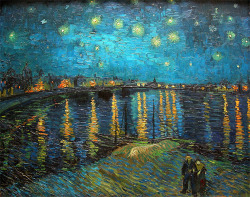 antiqueart:Vincent van Gogh - Starry Night over the Rhone (1888)
