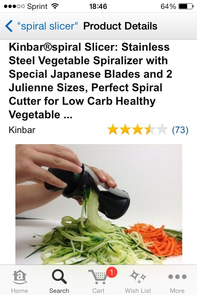 bedside-manner:  This Spiral Slicer is a must have!  Love it, but watch your knuckles