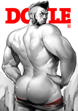 redgart:  Some Doyle Booty for y’all.Just wanted to do something with this guy, and since I dont draw backs and booty to often I thought that maybe it was a good idea to practice with him. RED 