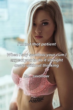 nothing-for-him:Challenge: Eat your cum! Now!