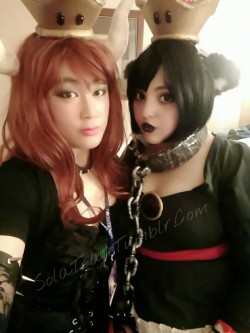 Daisho Saturday Night 💯 Did Bowsette and Chompette with my gf ♥ she&rsquo;s so fkn cute 😍 