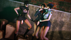 orcfuta:  HD! Bayonetta threesome! Literally
