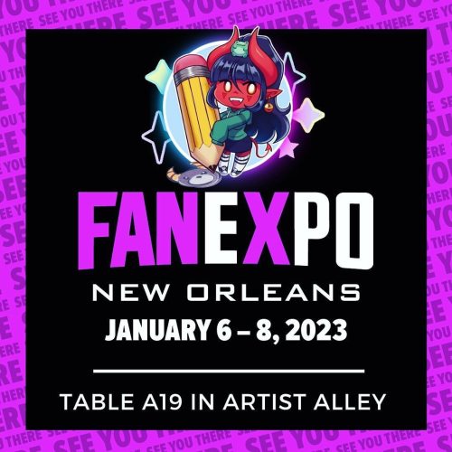 I’ll be at @fanexponeworleans next week in the Artist Alley ✌️! (at New Orleans, Louisiana) https://www.instagram.com/p/Cm43PefubVU/?igshid=NGJjMDIxMWI=