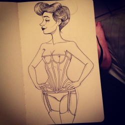Maritzalugo:  Undergarments #Illustration #Drawing #Artwork #Sketch  I Am Such A