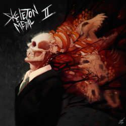 @vargskelethor / Joel asked for album cover for Skeleton Metal