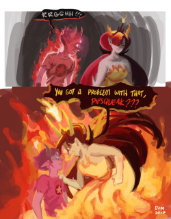doomed-4:Headcanon/AU where Hekapoo is Tom’s older sister and is one of the few people he can’t boss around. Did anyone notice both of them enjoy making Marco go thru their ‘games’ and gets really scary when mad?