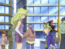 nightfurylover31:Some cute shots go Yugi and Mai in episode 56. With a bit of Rex, Weevil, and Mako.
