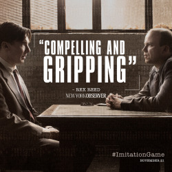 theimitationgameofficial:  See the film that is captivating audiences. The Imitation Game comes to theaters November 21. 