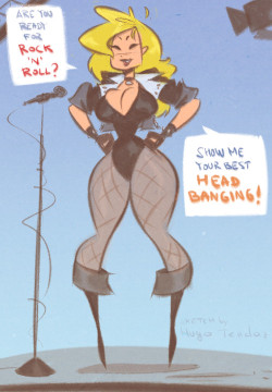 Black Canary - Ready for Head Banging - Cartoon PinUp SketchHope you are survived this tumblr purge and had a great New Year. Here’s Black Canary after some time off, will try to get back to more posting this month.Newgrounds Twitter DeviantArt  Youtube