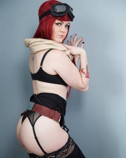 itsboobafett: Another sneaky peaky of my Mara Jade Skywalker boudoir photoshoot with @sperzphoto for my patreon that I did last month! Subscribe this month for upcoming Valentine’s Day lingerie shoots, marvel lewd coming up, and more hentai inspired