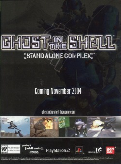 vgprintads:  “Ghost in the Shell: Stand Alone Complex” GamePro, November 2004 (#194) 