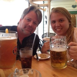 #family #dad #beer  (at Gasthaus LeCafe)