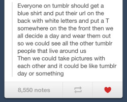 wildewonders:  pretty-pink-hair-bitch:  enjoying-all-music:  gabebarsalami:  mikeyfriskeyhands:  littlemissveronicabreanne:  I mean…I’m in if y’all are in!!  Can we  I’m in.  i’m down for it  YESSSS  INTERNATIONAL TUMBLR DAY SET AS MARCH 3RD.