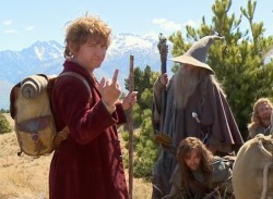 Bilbo the bird lover (Martin Freeman during a momentary break in filming “The Hobbit”)