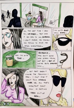 Kate Five vs Symbiote comic Page 158  Kate in her booty shorts! ^_^  Difficult chat. As ever Centennia’s poker face is strong.  Also I read an article saying that often successful and loving couples use each other’s names a lot. If you rewatch Titanic,