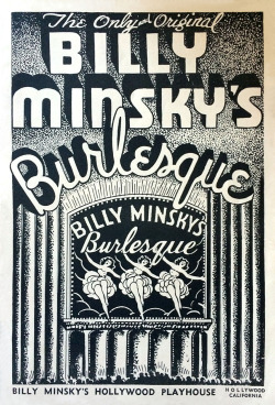 Cover artwork of a 1936-edition of the souvenir program offered to patrons at ‘BILLY MINSKY’S Hollywood Playhouse’; located in Hollywood, California..
