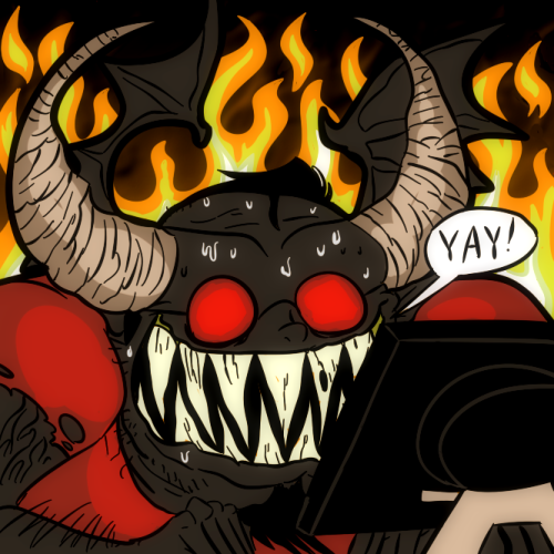 So now I’ve got myself 666 followers, so uh, thanks for giving me satanic internet powers you guys! :D