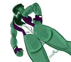 stickymonart:  She-Hulk by ~StickyMon An oldie