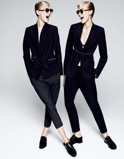 vogue-is-viral:  Nastya Sten &amp; Eva Berzina by Paola Kudacki for Vogue Japan October 2015. 