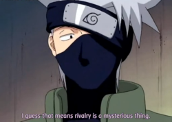 ampullae:  kakashi is actually the biggest dork in the world and gai is the only one who thinks he’s cool