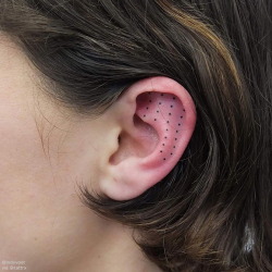 tattrx:  Indy Voet | Paris France / Brussels Belgium Hand-poked ear tattoos tumblr: @indyvoet indyvoet@msn.com 