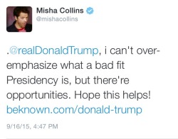 unexplainedvibes:  I vote Misha for president