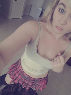 thewhitneywisconsin:  School girl is one of my fave outfits to wear.
