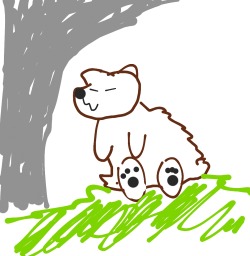cobalt-borealis:artemispanthar i drew you a bear i hope your week gets better  !!!! this is so cute and so sweet of you! Ohh my gosh, I&rsquo;m gonna cry man, it means so much to me you&rsquo;d draw a bear just to cheer me up :) thank you so much