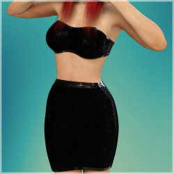 SynfulMindz is at it again! More like GeniusMindz! Amiright?  Yes, Genesis 3/V7 is no Saint! And now you can show her sinful side in your images with this stunning three pieces outfit. You get:  	-Skirt for Genesis 3/V7  	-Thong for Genesis 3/V7  	-Top