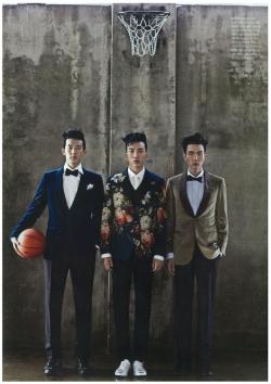 koreanmodel:  Kim Dojin, Oh Ahn, Do Sangwoo by J. Dukhwa for L’Officiel Homme Dec 2013