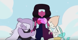 projectormom:  projectormom:  pearll:  POLYGEMS! POLYGEMS! POLYGEMS! POLYGEMS! PIOLYGEMS! POLYGE  alex’s fusion dance is literally just pearl and ame dramatically taking garnet by the hands and i’m screaming    #I just#love that to form Alexandrite