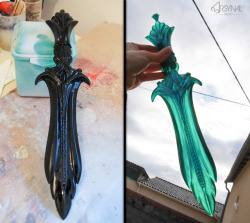 arsynal:  Glass Dagger - Skyrim wip From the master to the final casting! 