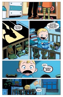 markruffalo:  insanitics:   baby avengers most adorable comic in the world    Ha ha ha