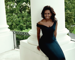 iamhannalashay:  atthemomentofsurrender:  Michelle Obama for Vogue (December 2016)  Most of us are now familiar with her story: born and raised in a blue-collar family on the South Side of Chicago, endured an hour-and-a-half commute to attend the city’s