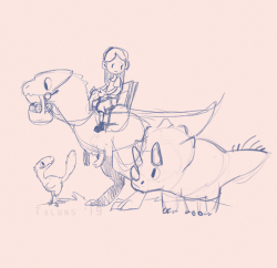 taluns:This year for global game jam I wanted to do something completely self indulgent, so I made some concepts for a casual dinosaur-themed farm/social sim.  Build dinosaur pens, keep them happy, upgrade your farmhouse! Literally my dream game….would