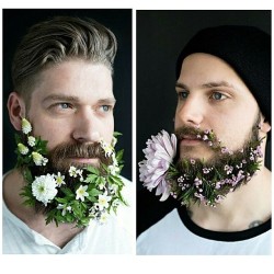 semataryonmars:  werecakes:  flower beards  wow 