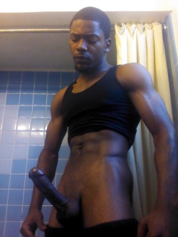 bigblackcockmatters:  Start as you black meat to go on.