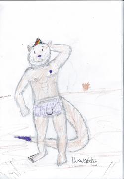 Welp! I tried drawing anthro stuff today for tf2-blu-soldier but i ain’t sure about the end product xD I attempted to draw his cute otter fursona for him but like x333 hopefully you like it anyway! :3c