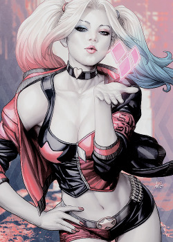 alicecullen:   Harley Quinn (Rebirth) Issue #1 variant cover (by Artgerm - Stanley Lau). 